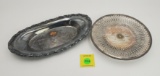 Lot of 2, Silver trays: 12 GA, B 3rd 67 Winchester Gun Club, Belfield Gun Club Eighth Prize, July 10