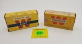 Lot of 2, Winchester 338 Cal 250 Gr. Silvertip, Winchester 9mm Luger 115 gr, both empty