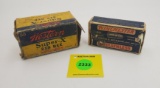 Lot of 2, Winchester .32 Smith & Wesson Staynless partial box, Western Super-X 218 Bee empty