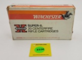 1 piece, Winchester, Super-X, 458 Winchester Mag 510 Gr. Soft point, 7 missing from box