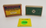 Lot of 2, Winchester Stainless primers full box, Western No 1 1/2 primers partial box