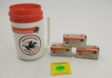 Lot of 4, Winchester GoCup, 3 full boxes of Winchester Super-X 22 cartridges