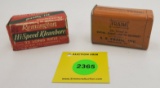 Lot of 2, Fraim tin, Remington HiSpeed Kleanbore 22 partial box