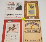 Lot of 4, Winchester advertising