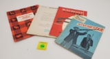 Lot of 4, Winchester Product Sales Guide book, Component parts books, Salesman handbook