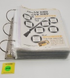 Binder full of Winchester paper and magazine advertisements