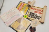 Large lot of Winchester decals and signs
