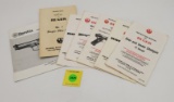 Large lot of Instruction Manuals for Ruger and Beretta
