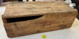 Wooden Crate, Winchester Model 12 repeating Shotgun 12 ga. Full choke 30 inch, busted board. 34 1/2