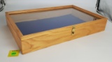 Unmarked display case 24 x 16 x 4