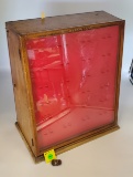 Tapered Winchester knife display case w/ extra lock and key 19 1/4 x 11 x 21 1/2