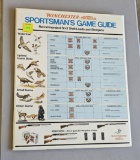 Lot of 2 Winchester Western Metal Sportsman Game Guide
