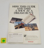 Winchester cardboard Dream Hunt Sweepstakes sign