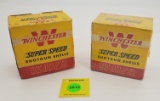 Lot of 2 Winchester Super speed, one piece box, 12 gauge, both full