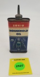 Sohio household oil tin, partial