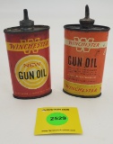 Lot of 2 Winchester gun oil, empty