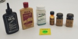 Lot of 6 Misc. 2 gun oils, 2 decoy paints, a liquid gun blue, and a wood finish