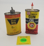 Lot of 2 Otters gun oil empty. Complete gun oil, partial