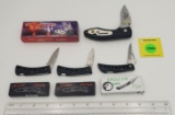 Pocket Knives; Lot of 4, two Frost Cutlery in box, Frost Cutlery Eagle Eye Knife 15-073B, Law Enforc