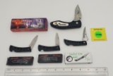 Pocket Knives; Lot of 4, two Frost Cutlery in box, Frost Cutlery Eagle Eye Knife 15-073B, Law Enforc