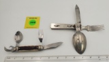 Pocket Knives:  Lot of 2, Multi tool knives