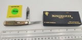 Pocket Knife: Winchester W15 2851-GS-92, Goldstone Handle, 2-Blade w/ Black Box (GS), Some Corrosion