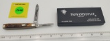 Pocket Knife: Winchester W15 2978-S-91, Stag Handle, 2-Blade w/ Black Box (GS)