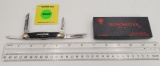 Pocket Knife: Winchester W15 4935-91, 4-Blade, Black Jigged Handle w/ Black Box (GS)