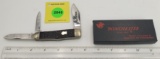 Pocket Knife: Winchester W15 3904-88, 3-Blade, Black Jigged Handle w/ Black Box (GS)