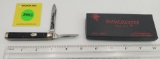 Pocket Knife: Winchester W15 2978-89, 2-Blade, Black Jigged Handle w/ Black Box (GS)