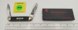 Pocket Knife: Winchester W15 2991-89, 2-Blade, Black Jigged Handle w/ Black Box (GS)