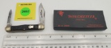 Pocket Knife: Winchester W15 3902-90, 3-Blade, Black Jigged Handle w/ Black Box (GS)