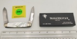 Pocket Knife: Winchester W15 2991-P-91, 2-Blade, MOPearl Handle w/ Black Box (GS)