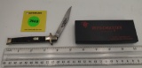 Pocket Knife: Winchester W15 1901-92, 1-Blade, Jigged Handle w/ Black Box (GS)