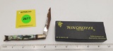 Pocket Knife: Winchester W15 2904-1/2S-92, 2-Blade, Stag Handle w/ Black Box (GS)
