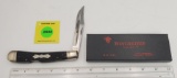 Pocket Knife: Winchester W15 1927-88, 1-Blade, Black Jigged Handle w/ Black Box (GS)