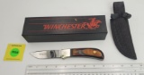 Fixed Blade: Hunting Knife, Winchester, Smooth Wood Handle