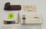 Pocket Knife: Winchester/Case, Lockback, 1-Blade w/ Box & Sheath
