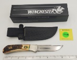 Fixed Knife: Winchester, Hunting, 680-90 w/ Sheath and Box
