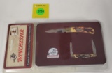 Pocket Knife: Winchester, Limited Edition Ersatz Stag Knife 2-Piece Set, NIB