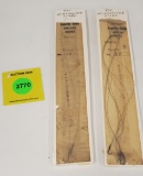 Lot of 2 Winchester Snelled Hooks