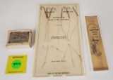 Lot of 3 Winchester hooks including Snelled hooks and Pennell Limerick