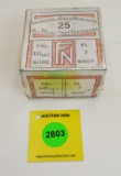 Cartouches De Chasse Metalliques 32/14mm cal two piece box, All metal shot cartridges, empty