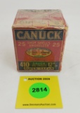 Canuck 410G one piece box, shot shells, empty