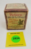 Peters 410G two piece box, paper shot shells, empty