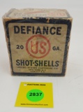 Defiance 20G two piece box, shot shells, empty