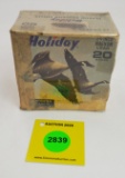 Holiday 20G one piece box, plastic shotgun shells, empty