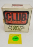 Winchester 12G one piece box, Club Special empty