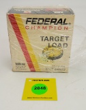 Federal 12G one piece box, champion target loads, empty