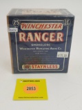 Winchester 12G two piece box, Ranger smokeless shells full